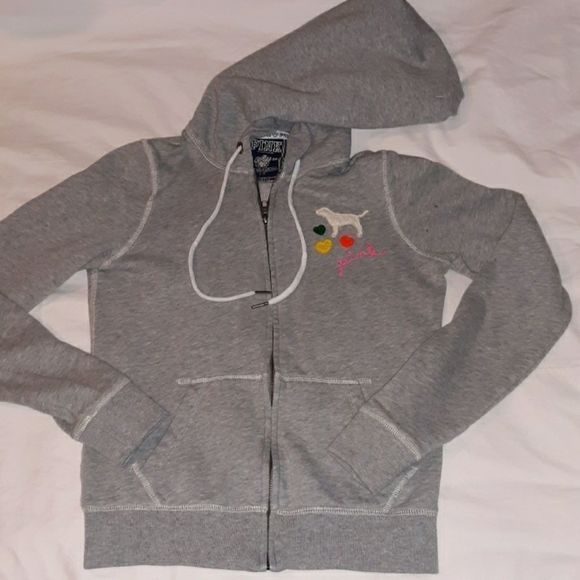 Vintage Victoria's Secret Pink Hoodie All You‎ Need - Picture 2 of 7